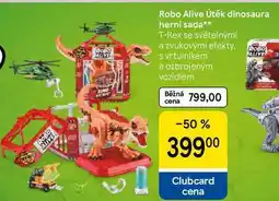 Tesco Robo Alive Útěk dinosaura herní sada, T-Rex se světelnými a zvukovými efekty nabídka