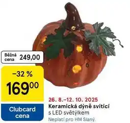 Tesco Keramická dýně svítící s LED světýlkem nabídka
