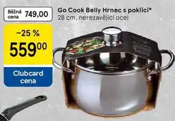 Tesco Go Cook Belly Hrnec s poklicí, 28 cm, nerezavějící ocel nabídka