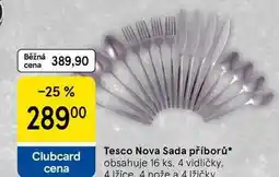 Tesco Tesco Nova Sada příborů, obsahuje 16 ks, 4 vidličky, Ižice 4 nože a 4 lžičky nabídka