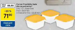 Tesco Curver Fresh&Go Sada dóz na potraviny, 3 ks. 1,2 1. čtvercové nabídka