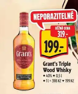 Albert Grant's Triple Wood Whisky 0,5 l nabídka