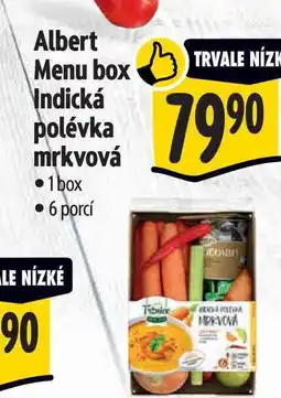 Albert Albert Menu box Indická polévka mrkvová 1 box 6 porcí nabídka
