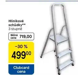 Tesco Hliníkové schůdky, 3 stupně nabídka