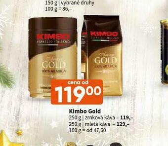 Terno Kimbo gold zrnková káva nabídka