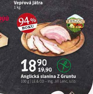 Terno Anglická slanina nabídka