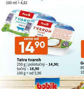 Terno Tatra tvaroh polotučný nabídka