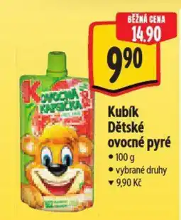 Albert Kubík Dětské ovocné pyré nabídka