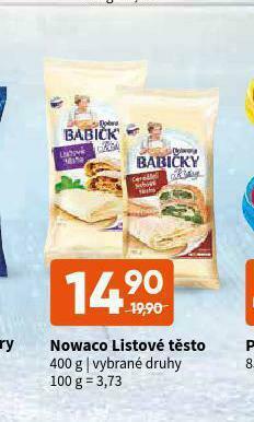 Terno Nowaco listové těsto nabídka