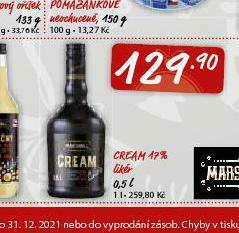 Terno Cream 17% likér nabídka