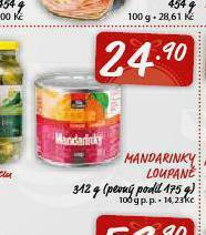 Terno Mandarinky loupané nabídka