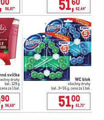 Makro Domestos wc blok nabídka