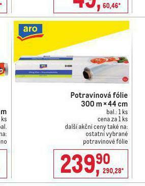 Makro Potravinová fólie nabídka