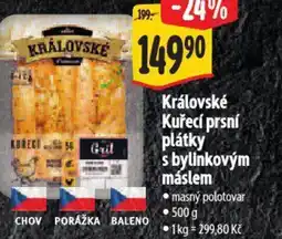 Albert Královské Kuřecí prsní plátky s bylinkovým máslem nabídka