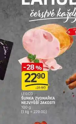 Flop ŠUNKA ZVONAŘKA NEJVYŠŠÍ JAKOSTI 100 g nabídka
