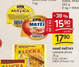 Flop HAMÉ PAŠTIKY vybrané druhy 75 g nabídka