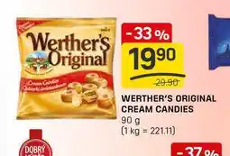 Flop WERTHER'S ORIGINAL CREAM CANDIES 90 g nabídka