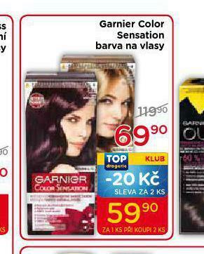 TOP drogerie Garnier color sensation barva na vlasy nabídka