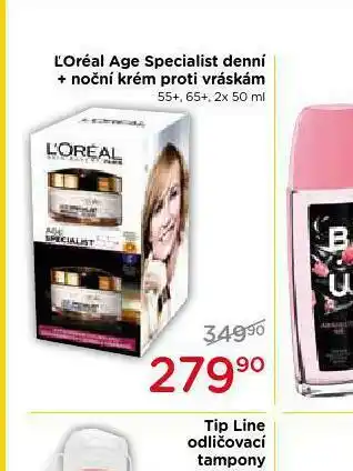 TOP drogerie Loreal age specialist krém nabídka