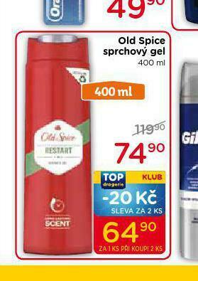 TOP drogerie Old spice sprchový gel nabídka