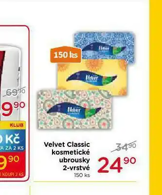 TOP drogerie Velvet kosmetické ubrousky nabídka