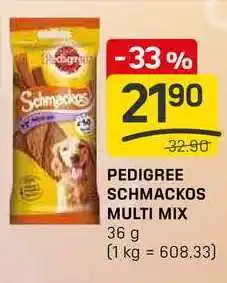 Flop PEDIGREE SCHMACKOS MULTI MIX 36 g nabídka