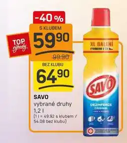 Flop SAVO vybrané druhy 1,2l nabídka