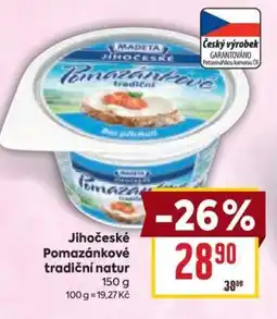 Billa Jihočeské Pomazánkové tradiční natur nabídka