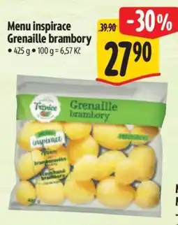 Albert Menu inspirace Grenaille brambory nabídka