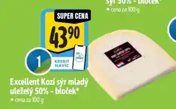 Albert Excellent Kozí sýr mladý uleželý 50% - bloček nabídka