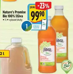 Albert Nature's Promise Bio 100% šťáva nabídka
