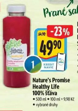 Albert Nature's Promise Healthy Life 100% šťáva nabídka