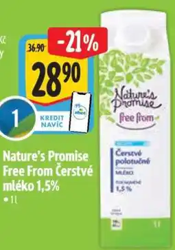 Albert Nature's Promise Free From Čerstvé mléko 1,5% nabídka