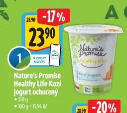 Albert Nature's Promise Healthy life Kozí jogurt ochucený nabídka