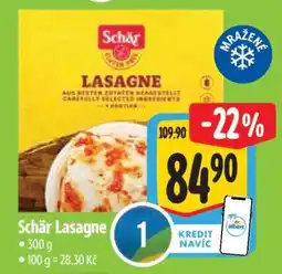 Albert Schär Lasagne nabídka