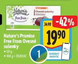 Albert Nature’s Promise Free from Ovesné sušenky nabídka