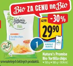 Albert Nature’s Promise Bio Tortilla chips nabídka