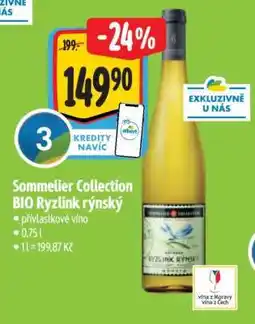 Albert Sommelier Collection BIO Ryzlink rýnský nabídka