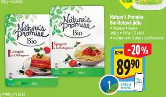 Albert Nature's Promise Bio Hotové jídlo nabídka
