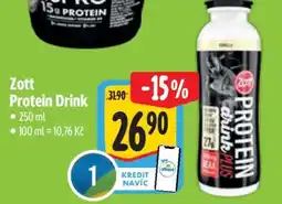 Albert Zott Protein drink nabídka