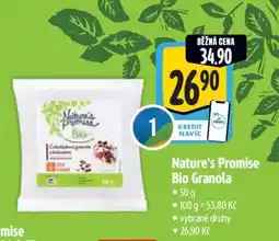 Albert Nature’s Promise Bio Granola nabídka