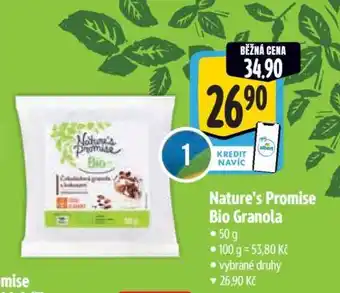Albert Nature’s Promise Bio Granola nabídka