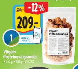 Albert Vilgain Proteinová granola nabídka