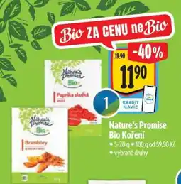 Albert Nature's Promise Bio Koření nabídka