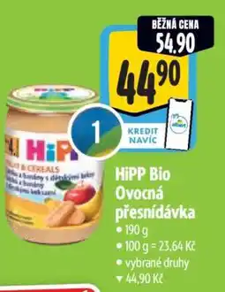 Albert HiPP Bio Ovocná přesnídávka nabídka