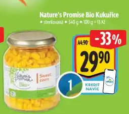 Albert Nature’s Promise Bio Kukuřice nabídka