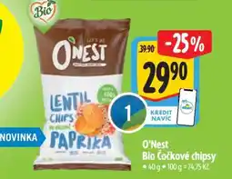 Albert O'Nest Bio Čočkové chipsy nabídka