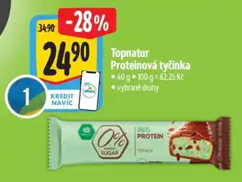 Albert Topnatur Proteinová tyčinka nabídka