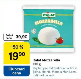 Tesco ITALAT Mozzarella nabídka