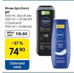 Tesco Nivea sprchový gel nabídka